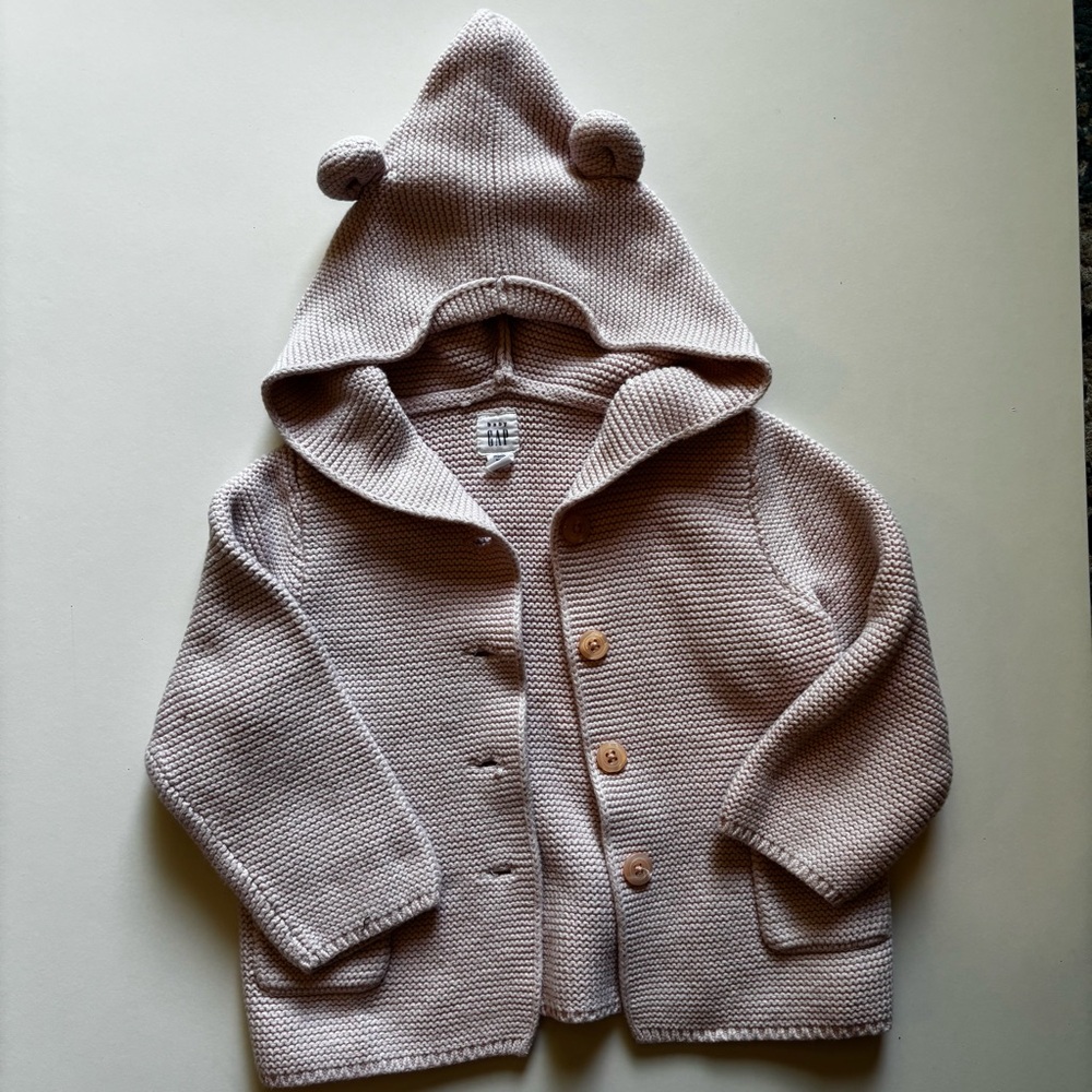 GAP Hooded Knit Cardigan